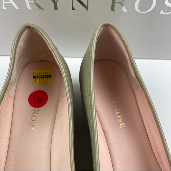 Taryn Rose Felicity Solid Beige Stretch Fabric Shoes Kitten Heels Women Size 6 - Picture 4 of 9